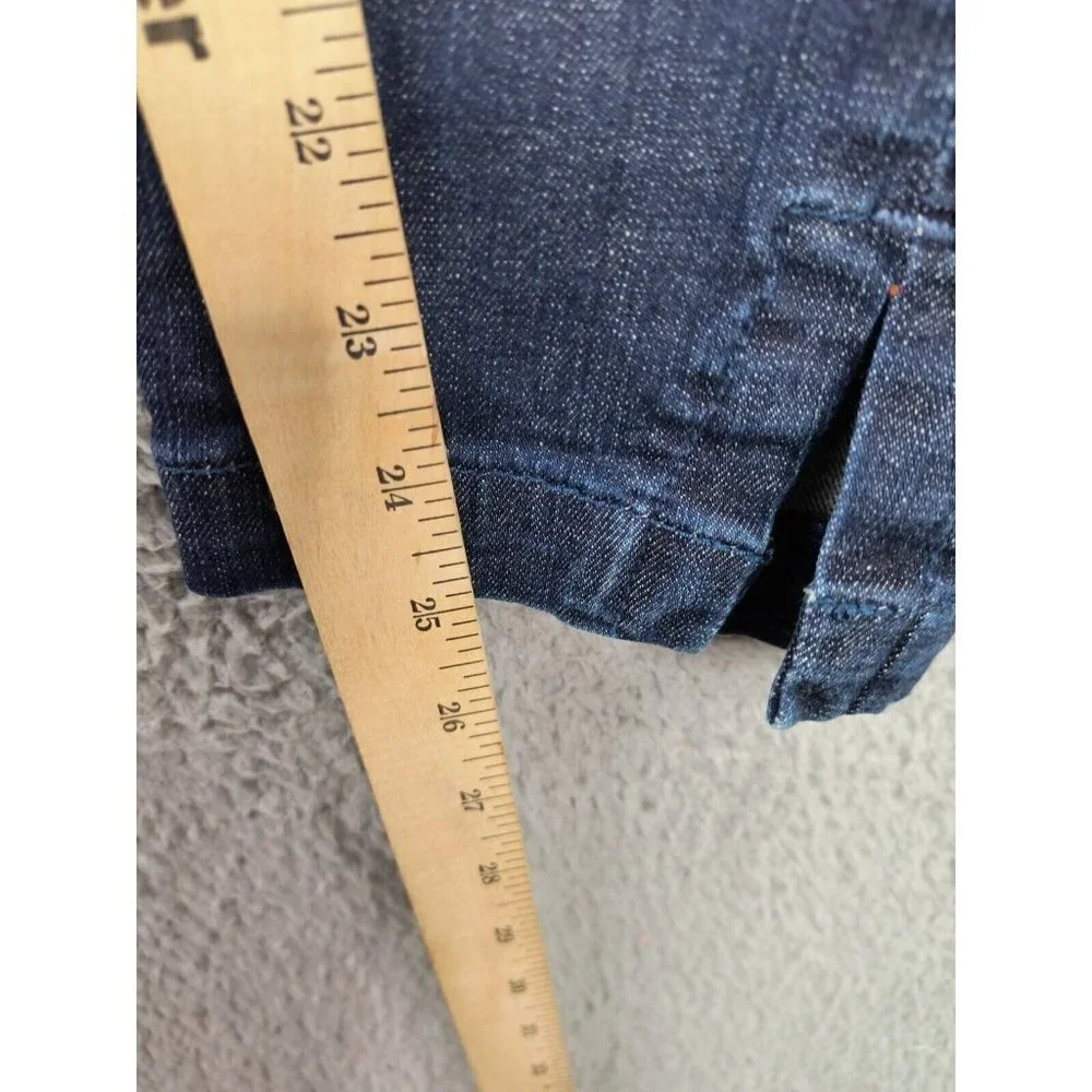 Pilcro Stet‎ Mid-Rise Slit Hem Skinny Stretch Jeans Medium Wash Blue Size 27